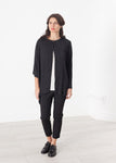 Unbalanced Cardigan in Black